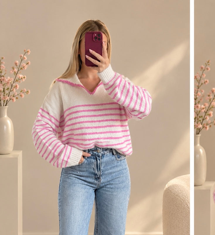 Rosemilk knit