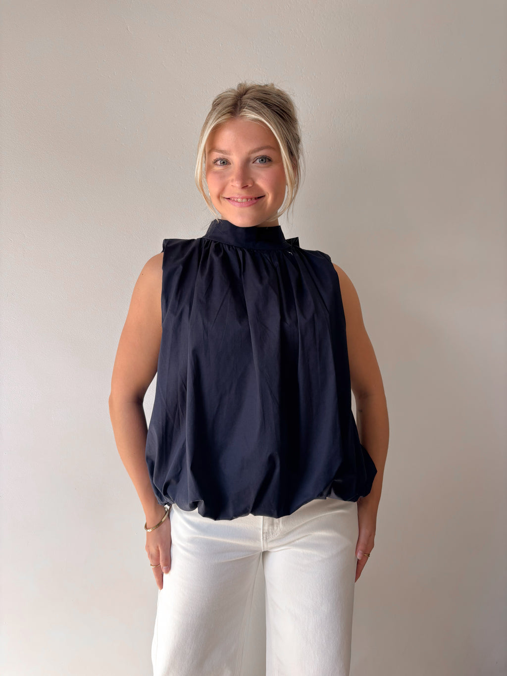 Bloom top - Navy