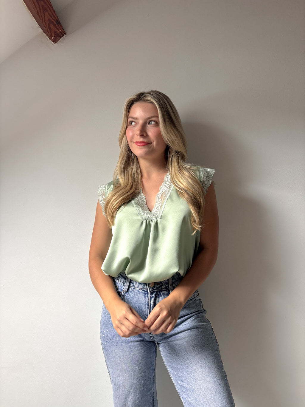 Capri mint top