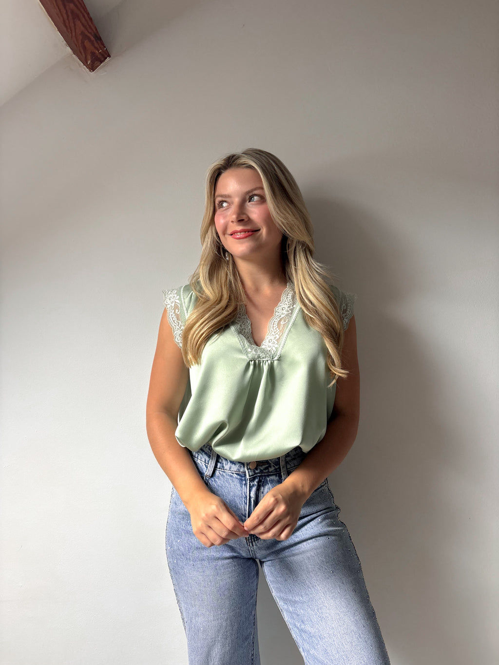 Capri mint top
